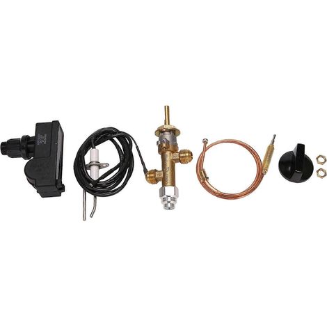 Kit de soupape de sécurité, allumage par bouton-poussoir pour barbecue à gaz, chauffage (1/5)