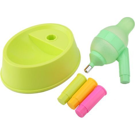 Distributeur d'eau sur pied pour chat et chien, hauteur réglable (vert) (1/5)