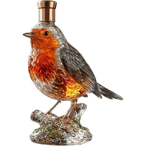 Bouteille de whisky 3D en forme d'oiseau irlandais, bouteille de whisky décorative en forme d'oiseau, distributeur de whisky décoratif pour vin, bar, bureau, maison, cadeau pour homme, papa, père