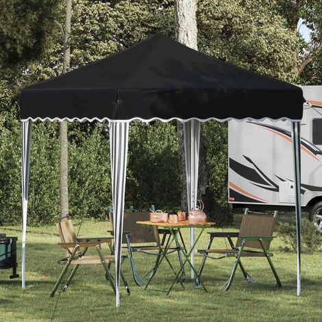 Pop-up Partyzelt Anthrazit 195 x 195 x 245 cm Oxford-Stoff