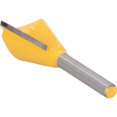 Fraise à queue pour bois queue d'aronde 6,35mm acier tungstène traitement PTFE pour fraisage et finition 1/4 x 1 (1/5)