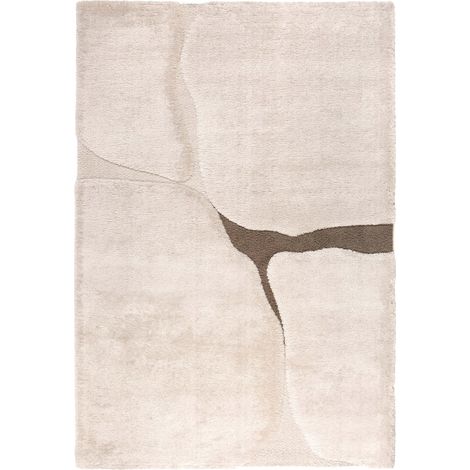 Tapis de Salon Recyclé Coloris Neige 160 x 230 x 2 cm - Tapis Rectangulaire Intérieur - PANGIVO (1/5)