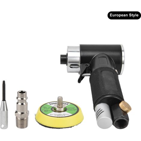 Kit ponceuse pneumatique 2-en-1, polisseuse mini coude concentrique, 12000 tr/min, 0.6-0.8 MPA, YC-2615, style européen (1/5)