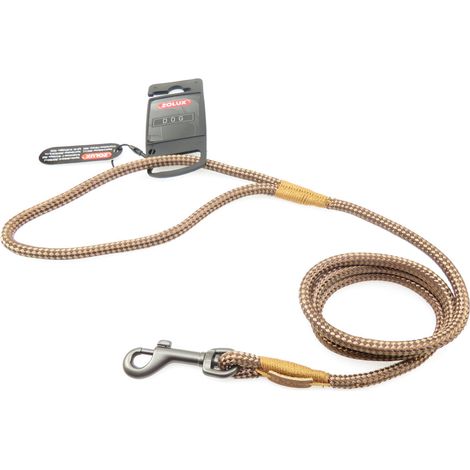 Laisse IMAO Hydepark ø 6 mm x 1,2 mètre marron pour chien - zolux (1/2)