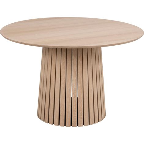 Mesa Norsica 625, Roble claro, 75x0x0cm, Chapa de madera natural, Chapa de madera natural, MDF