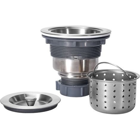 [JAMAIS UTILISÉ] G231 Bonde d'évier de Cuisine Amovible en Acier Inoxydable 8,9 cm (1/4)
