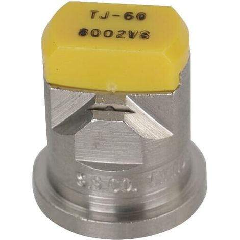Doppelflachstrahldüse TJ 80° gelb V2A TEEJET TJ608002VS