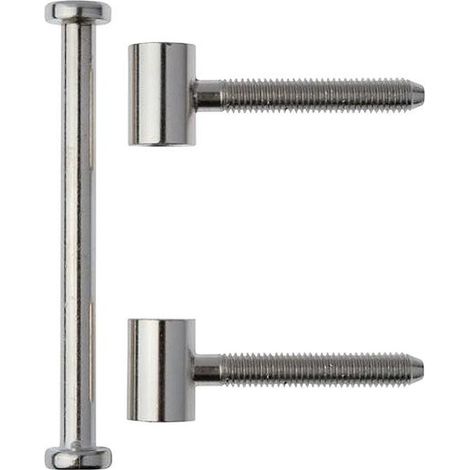 3 pezzi. Legno senza nichel rulli placcati Ø 15. Peso di porta 60 kg (per 20)
