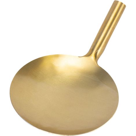 Cuillère À Tofu - En Laiton - Pour Piocher Et Servir Le Tofu Sans Casser - Fond Plat Et Poignée Ergonomique - 21 cm x 13 cm - 1 Pièce (1/5)