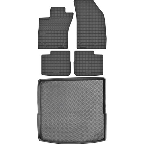 Fiat Tipo Kombi a partir de 2015 SET - Alfombrillas de goma para coche + alfombrilla para maletero
