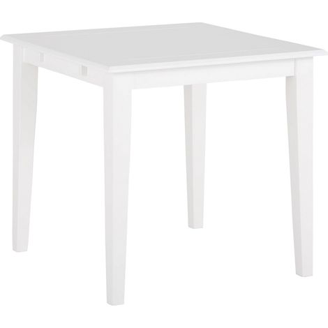 Fullerton Table à manger en MDF chêne blanc 4 personnes L80 (1/4)