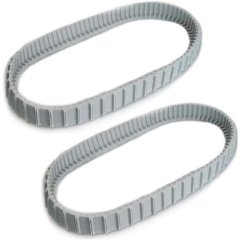 Lot de 2 chenilles grises de rechange pour robots nettoyeurs de piscine Maytronics Dolphin (référence : 9983152-R2) (1/4)