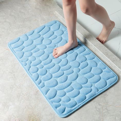 Tapis de bain, tapis de salle de bain imitation pavés, 50×80 cm - Tapis de bain, tapis de salle de bain imitation pavés, 50×80 cm (1/5)