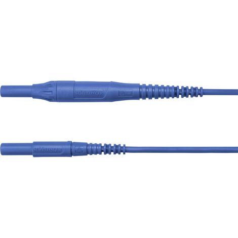 Schützinger Cavo di misura Spina 4 mm Spina 4 mm 200.00 cm Blu 1 pz. (1/2)
