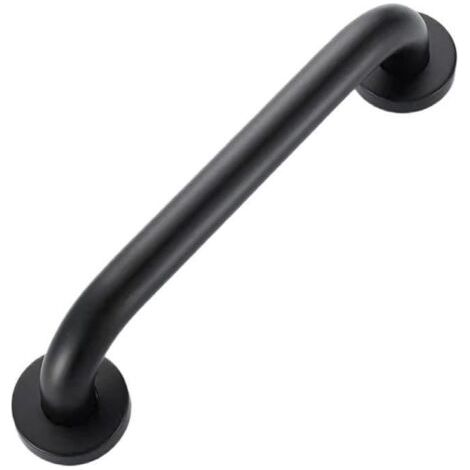 Barra de apoyo para ducha negra de 500 mm, barra de seguridad para ducha, barra de apoyo para inodoro para personas con discapacidad, barra de apoyo para inodoro, barra de apoyo para ducha e inodoro