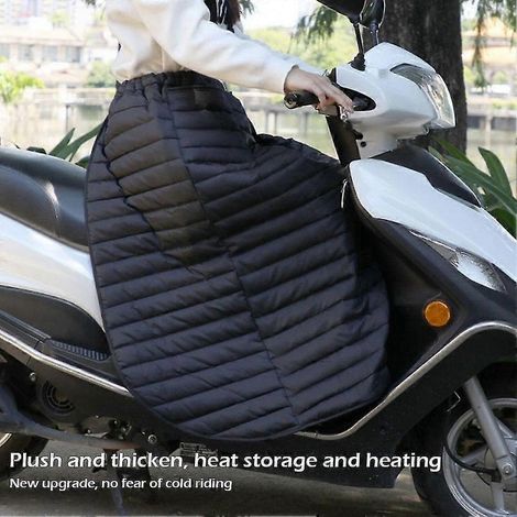 Couverture de jambes pour scooter, genouillère chauffante imperméable et coupe-vent, couette d'hiver pour moto, couvre-jambes pour moto Y0j5-- (1/5)