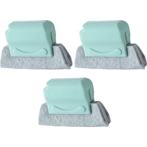 Brosse Pour Rainures De Fenêtre - Manche Abs Antidérapant - Tête Éponge Détachable Et Lavable - Idéal Pour Rails De Porte Coulissante Et Joints De Vitre - Lot De 1 (1/5)