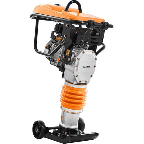 Compacteur à saut de puce 6,5 CV, moteur 196 cm³, force d'impact 3600 lbs, profondeur 26", pour sol, gravier, semelles, dalles et fondations. (1/5)