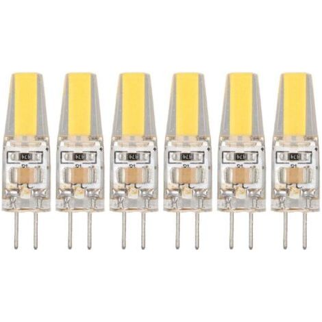Green Mobility-6 Pièces Ampoule LED G4 6W 500LM Blanc Chaud 220V Pour Plafonnier Applique Lampe De Table Économie D'Énergie (1/4)