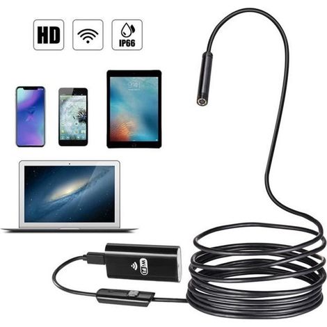 Caméra Endoscope USB 2.0 MP Borescope 2 en 1 HD Étanche 6Led Light 5M @dw2601 (1/4)