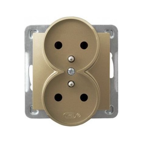 Toma eléctrica Ospel gp-2yraz/m/28 empotrable 16A 250V