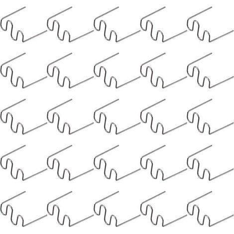 500 Pcs Baguettes de Soudage Agrafe Chaude Réparation Machine en Plastique Soudage Agrafeuse Chaude Voiture Auto Pare-Chocs Réparation Pré Coupe Vague Agrafes 0.6 Mm (1/4)