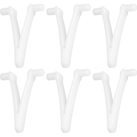 Pince Papillon de Piscine,6 pièces Pince de Fixation de Piscine en V, écumoire de Piscine V Clip de Remplacement pour Brosse de Spa de Piscine, écumeur de Feuilles, tête d'aspiration (1/4)
