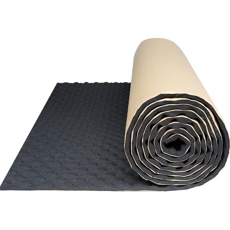 Isolation Phonique et Thermique Voiture Capot Moteur Camping Car 2mm 10mm Mousse Ondulée 50 x 200cm (1/5)