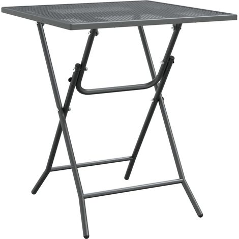 Maison Exclusive - Gartentisch 60x60x72 cm Streckmetall Anthrazit