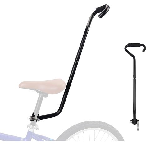 Barre De Poussée Vélo Enfant - 3 Pièces - Alliage D'aluminium - Guidon Réglable - Apprentissage Cyclisme - Noir (1/5)