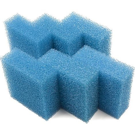Compatible Grossier Mousseux Filtration Tapis Convient pour Aquarium Convient Juwel Standard/BioFlow 6.0 (Paquet de 6) (1/4)