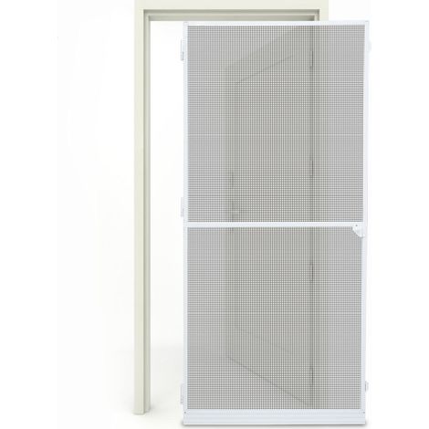 SWANEW Porta zanzariera telaio in alluminio garza schermo protezione UV impermeabile 120x240CM (1/5)