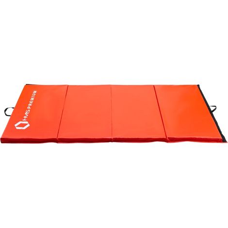 Materasso pieghevole per ginnastica, 2400x1200mm, rosso (1/5)