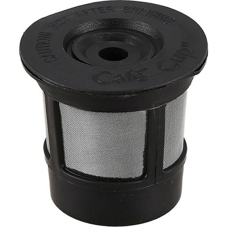 Gobelet réutilisable individuel pour dosette de café Solo Filter, en acier inoxydable à motif noir, 1 pièce (1/4)