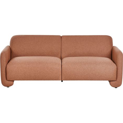 Sofa 3 Seater SALAND Fabric Golden Brown