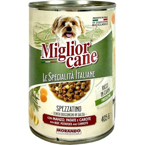 MIGLIOR CANE BOCCONCINI DA 405 GR MANZO PATATE E CAROTE