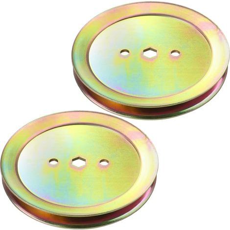 Set of 2 GX20367 spindle pulleys - Replaces GX20367 - John Deere GX20367 pulley - John Deere GX20367 pulley - John Deere UC23728 pulley for John Deere D105, D110, D130, L110, L118, L111 (1/4)