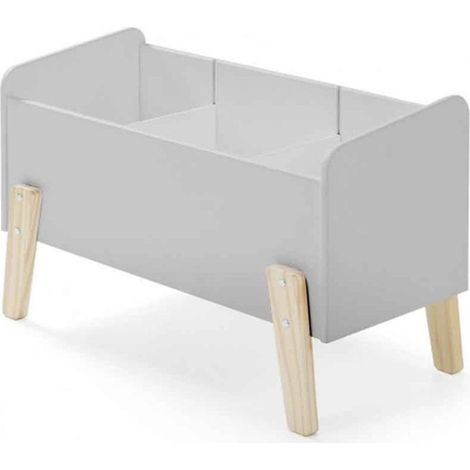 Coffre à Jouets "Kiddy" 80cm Gris