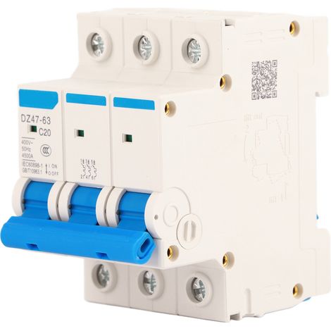 Belme DZ47-63 dreipoliger pneumatischer Leistungsschalter, 400 V Wechselstrom