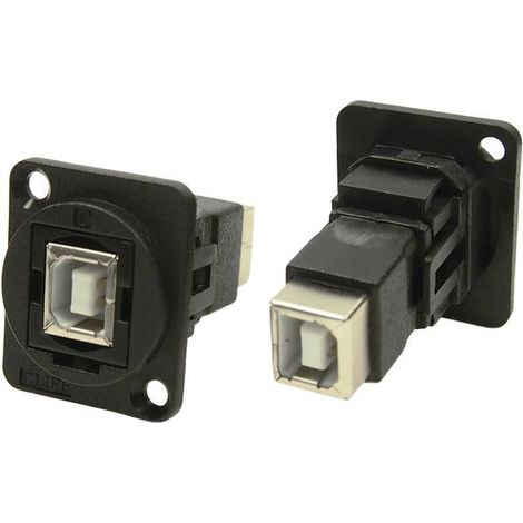 Adattatore USB2 tipo B-presa tipo B Adattatore incasso CP30203N Cliff Contenuto: 1 pz.