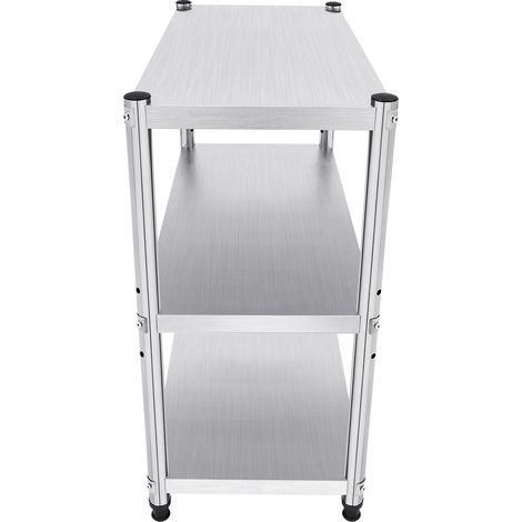 Support d'équipement, robuste, hauteur réglable, Argent (1/2)