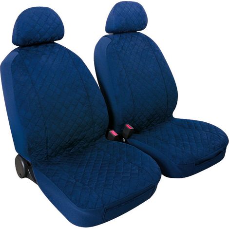 Miky, Coppia Coprisedili Anteriori In Microfibra, Universali - Blu Scuro (1/2)