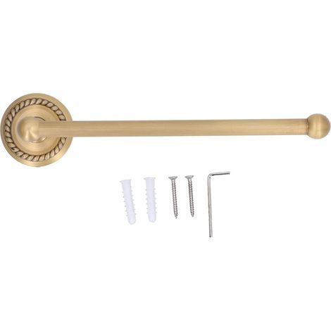 Porte-serviettes mural vintage en cuivre, barre porte-serviettes simpl (1/5)