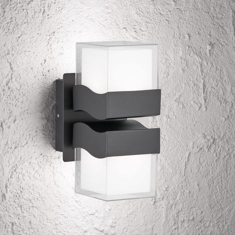 LED Außenleuchte Wand IP54 Schwarz Metall 3000 K 700 lm Modern Wandleuchte außen (1/3)