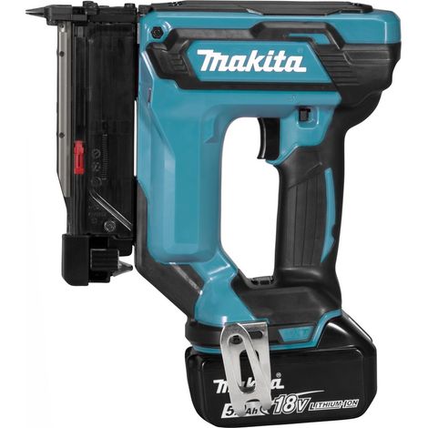 Chiodatrice 18 V agli ioni di litio 5 Ah MAKITA - 2 batterie, caricabatterie, valigetta - DPT353RTJ
