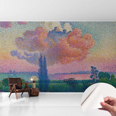 Carta da parati adesiva - lavabile - decorazione murale - per cucina - pellicola decorativa Paesaggio colorato 416x254 cm (1/5)