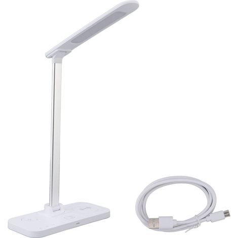 Lampe de bureau 4 en 1, charge sans fil 15W, gradation sans palier, luminosité élevée, recharge rapide intégrée. (1/5)