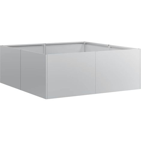 Maison Exclusive - Pflanzkübel 80x80x30 cm Verzinkter Stahl