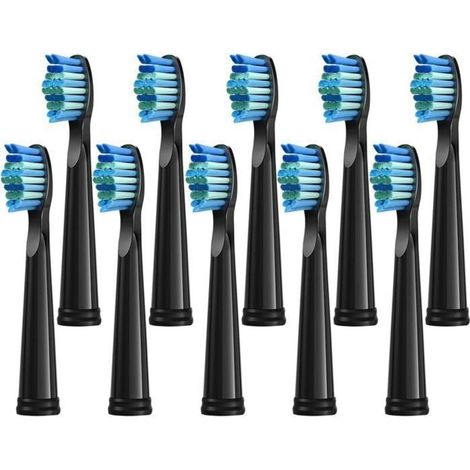 10pc Replacement Teeth Compatible with Fairywill D7/D8/FW507/FW508/FW551/FW2011/FW917/FW959/FW515/Seago SG E9 with Teeth (1/5)