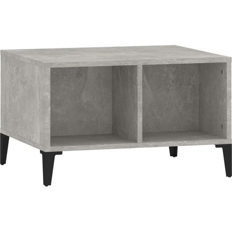 Maison Exclusive - Tavolino Salotto Grigio Cemento 60x50x36,5 cm Legno Multistrato